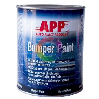 Структурна фарба для бамперів APP BUMPER PAINT - 1 л (Чорна)