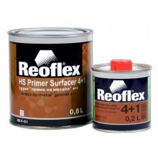 Акриловий грунт для авто Reoflex 4+1, 0,8 л + 0,2 затвер., червоний