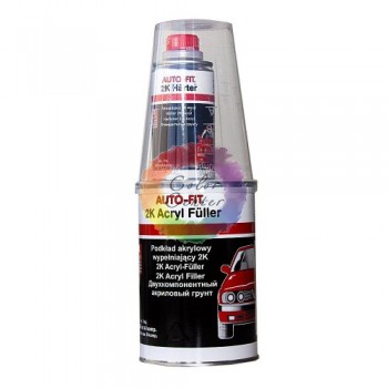 Акриловий грунт для авто з отверджувачем AUTO-FIT 2К HS 5+1 білий, 1,2 л