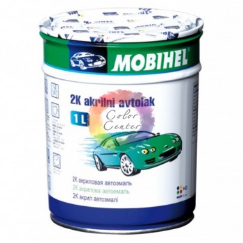 MOBIHEL Акрилова Автоэмаль  2К Черная 601, 0,75 л