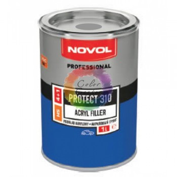 Акриловий грунт для авто Novol PROTECT 310 4+1, сірий, 1 л (без затверджувача)