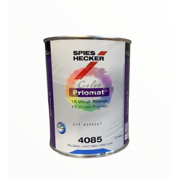 Грунт мокрый по мокрому Spies Hecker 1К Priomat 1K Wash Primer, светло-серый 1 л (без отвердителя)