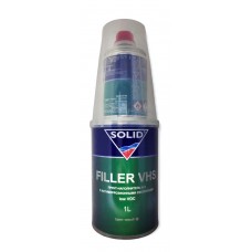 Акриловий грунт наповнювач SOLID FILLER VHS 4+1, чорний, 1 л + 0,25 л